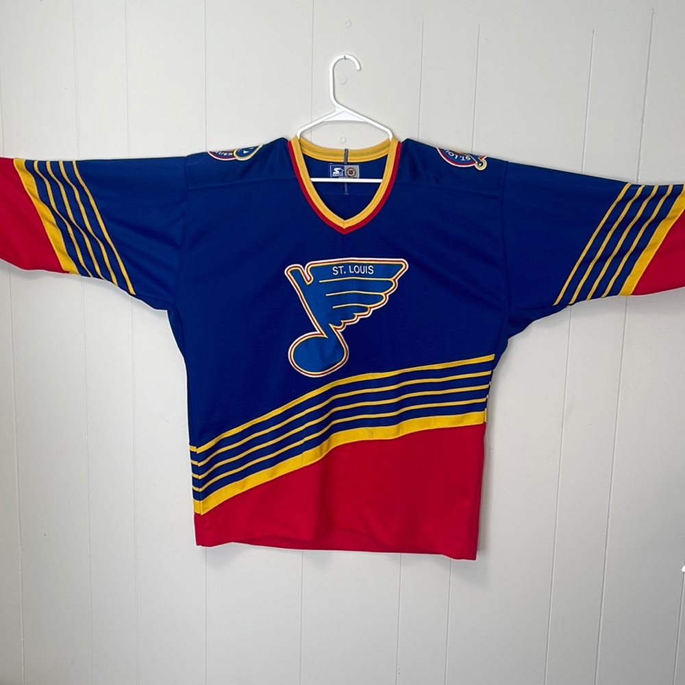 St Louis Blues Trumpet 90s Starter Jersey Mens XL